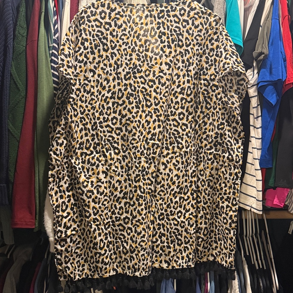 J. Crew Leopard Swim Cover-Up - Picture 3 of 6